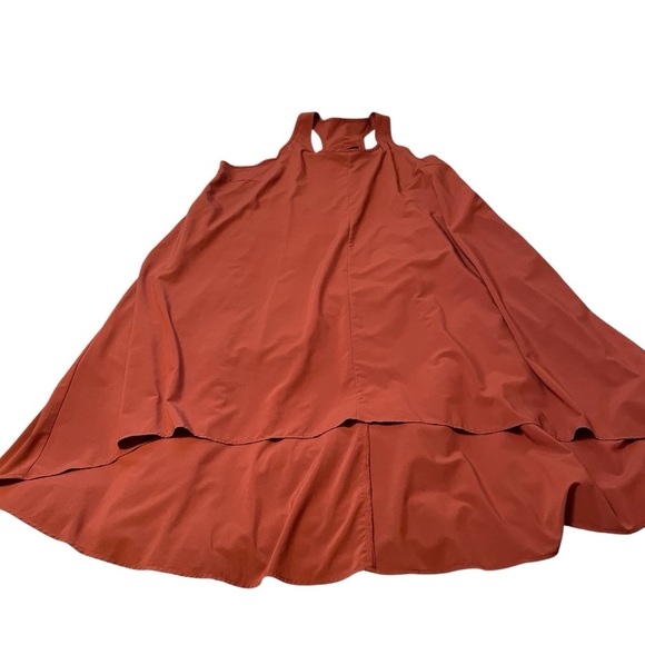 Athletic style Rust Tank Dress-Size 1X-Racer Back-Stretch-Pockets-CLEANED - Picture 5 of 8